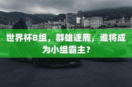 世界杯B组，群雄逐鹿，谁将成为小组霸主？