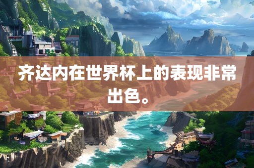 齐达内在世界杯上的表现非常出色。眉山市正发家政服务有限公司