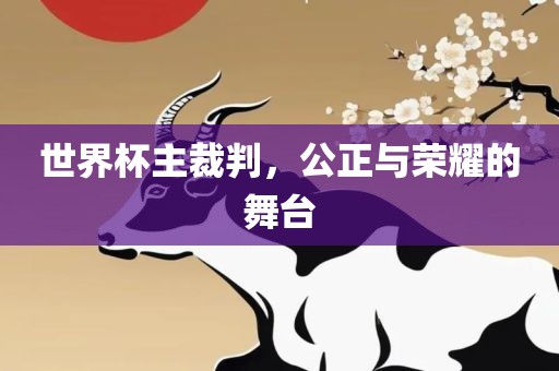 世界杯主裁判，公正与荣耀的舞台眉山市正发家政服务有限公司