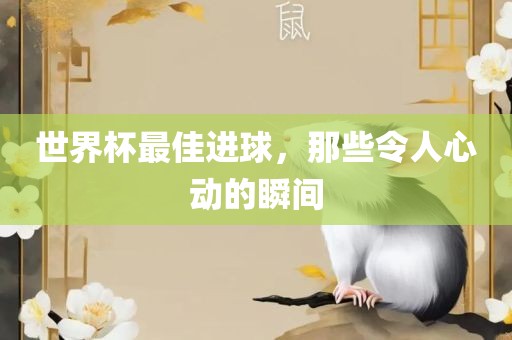 世界杯最佳进球，那些令人心动的瞬间