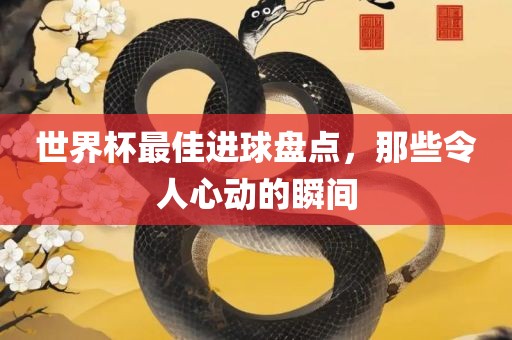 世界杯最佳进球盘点，那些令人心动的瞬间