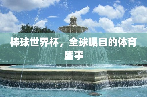 棒球世界杯，全球瞩目的体育盛事眉山市正发家政服务有限公司