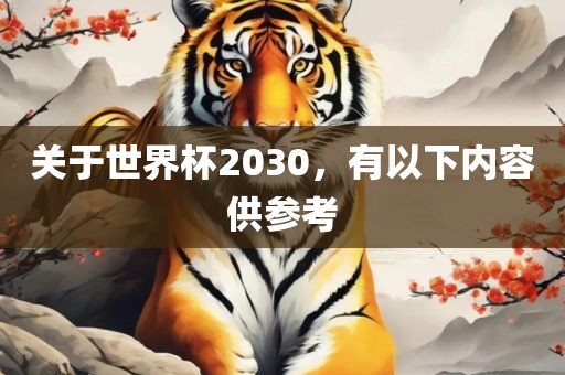 眉山市正发家政服务有限公司关于世界杯2030，有以下内容供参考