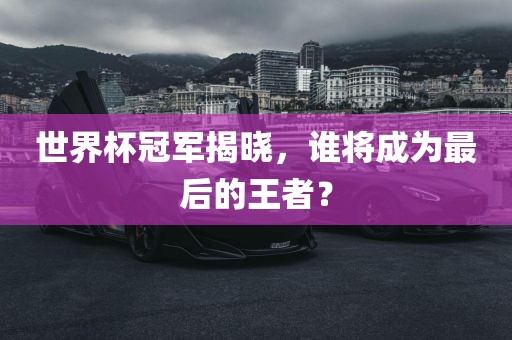 世界杯冠军揭晓，谁将成为最后的王者？眉山市正发家政服务有限公司