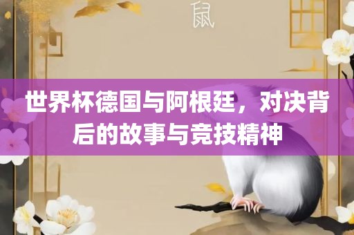 世界杯德国与阿根廷，对决背后的故事与竞技精神