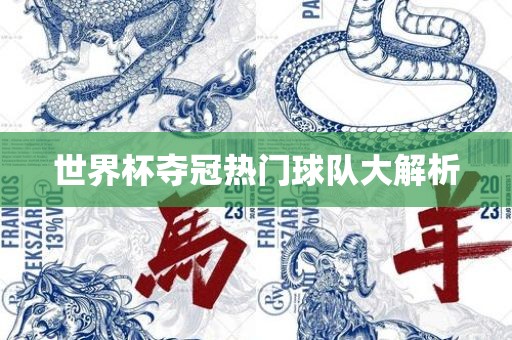 世界杯夺冠热门球队大解析