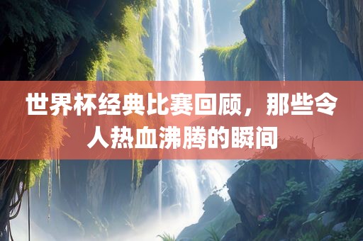 世界杯经典比赛回顾，那些令人热血沸腾的瞬间眉山市正发家政服务有限公司