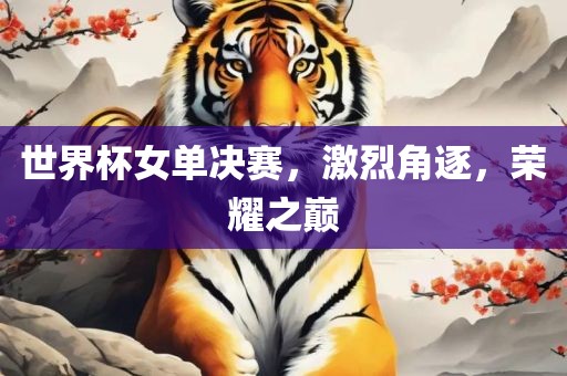 世界杯女单决赛，激烈角逐，荣耀眉山市正发家政服务有限公司之巅