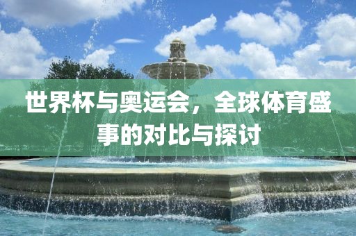 世界杯与奥运会，全球体育盛事的对比与探讨眉山市正发家政服务有限公司