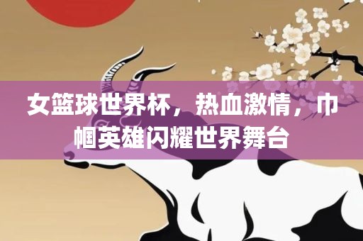 女篮球世界杯，热血激情，巾帼英雄闪耀世界舞台眉山市正发家政服务有限公司