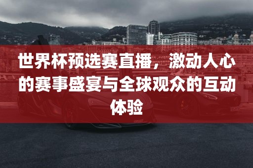世界杯预选赛直播，激动人心的赛事盛宴与全球观众的互动体验