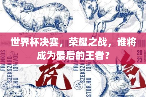 世界杯决赛，荣耀之战，谁将成为最后的王眉山市正发家政服务有限公司者？