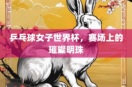 乒乓球女子世界杯，赛场上的璀璨明珠眉山市正发家政服务有限公司