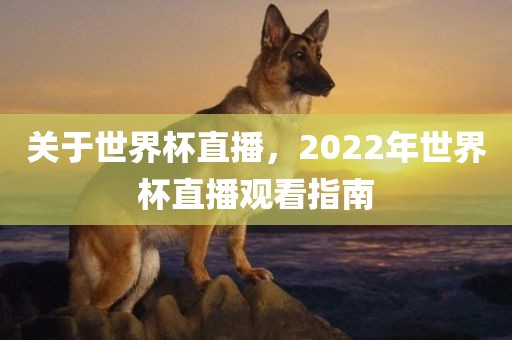 关于世界杯直播，2022年世界杯直播观看指南眉山市正发家政服务有限公司