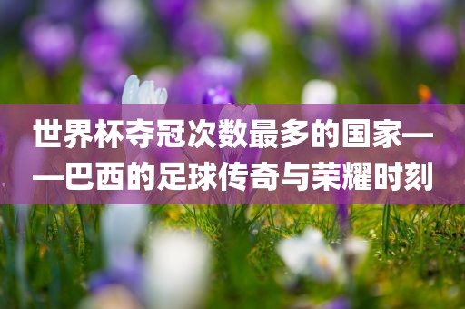 世界杯夺冠次数最多的国家——巴西的足球传奇与荣耀时刻