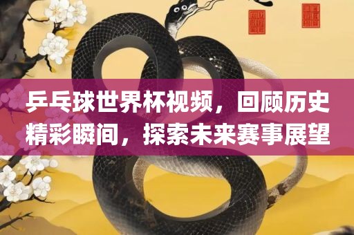 乒乓球世界杯视频，回顾历史精彩瞬间，探索未来赛事展望眉山市正发家政服务有限公司