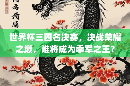世界杯三四名决赛，决战荣耀之巅，谁将成为季军之王？