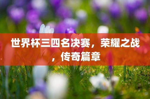 世界杯三四名决赛，荣耀之战，传奇篇章