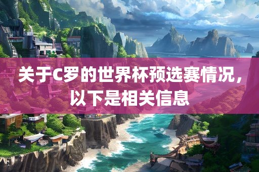 关于C罗的世界杯预选赛情况，以下是相关信息眉山市正发家政服务有限公司