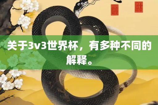关于3v3世界杯，有多种不同的解释。