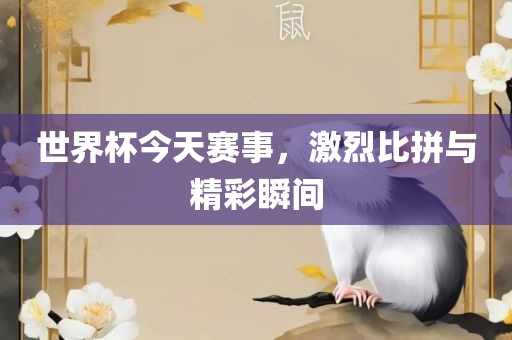 世界杯今天赛事，激烈比拼与精彩瞬间