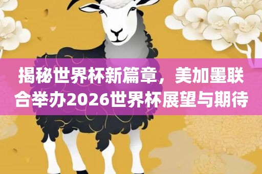 揭秘世界杯新篇章，美加墨联合举办2026世眉山市正发家政服务有限公司界杯展望与期待