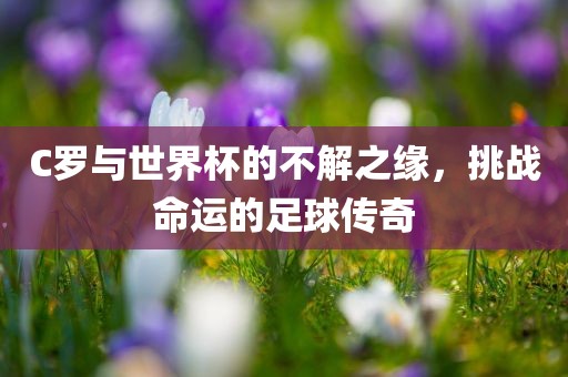 C罗与世界杯的不解之缘，挑战命运的足球传奇