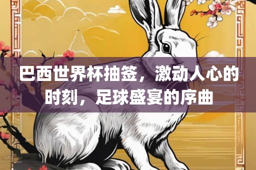 巴西世界杯抽签，激眉山市正发家政服务有限公司动人心的时刻，足球盛宴的序曲