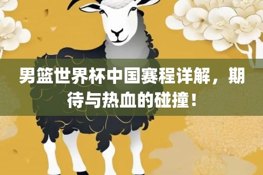 男篮世界杯中国赛程详解，期待与热血的碰撞！