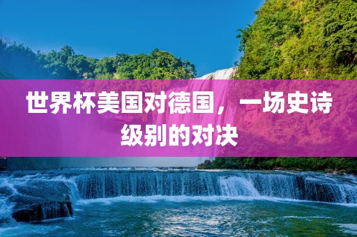 世界杯美国对德国，一场史诗级别的对决眉山市正发家政服务有限公司
