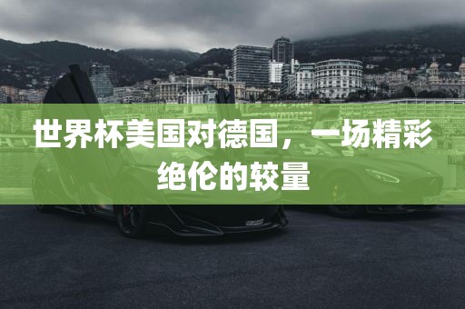 世界杯美国对德国，一场精彩绝伦的较量眉山市正发家政服务有限公司