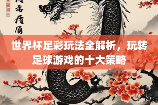 世界杯足彩玩法全解析，玩转足球游戏的十大策略