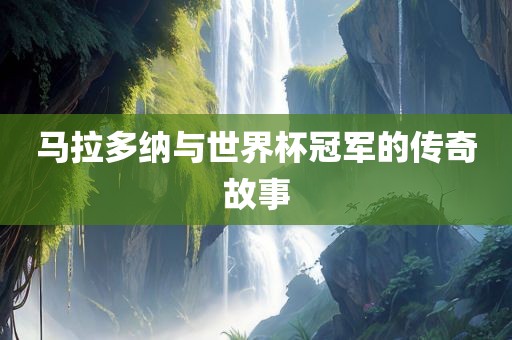 马拉多纳与世界杯冠军的传奇眉山市正发家政服务有限公司故事
