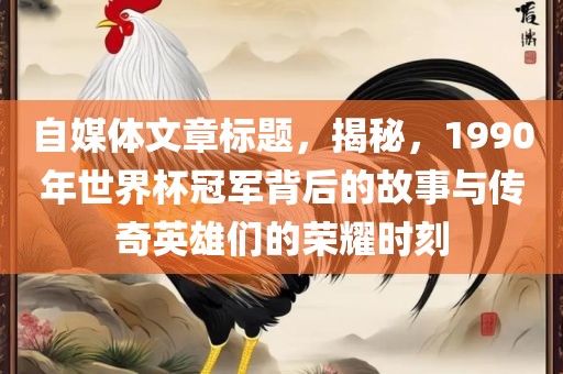 世界杯冠军背后的故事