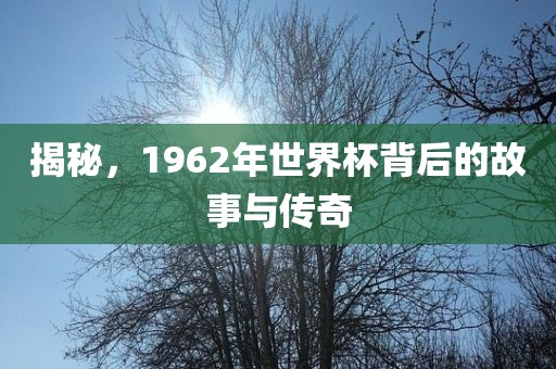 揭秘，1962年世界杯背后的故事与传奇
