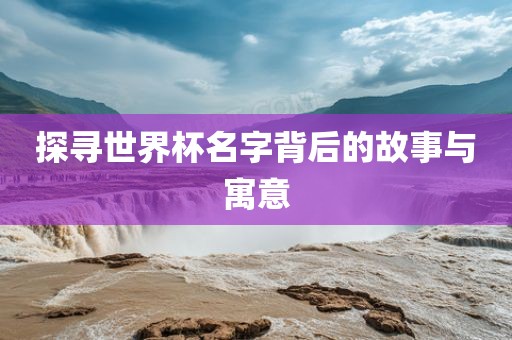 探寻世界杯名字背后的故事与寓意眉山市正发家政服务有限公司