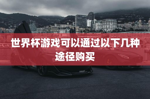 世界杯游戏可以通过以下几种途径购买眉山市正发家政服务有限公司