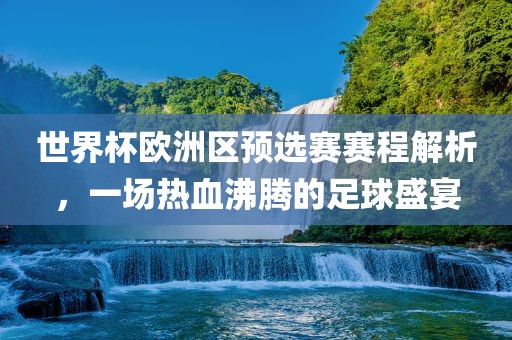 世界杯欧洲区预选赛赛程解析，一场热血沸腾的足球盛宴眉山市正发家政服务有限公司
