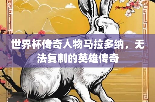 世界杯传奇人物马拉多纳，无法复制的英雄传奇
