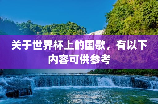 关于世眉山市正发家政服务有限公司界杯上的国歌，有以下内容可供参考