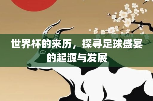 世界杯的来历，探寻足球盛宴的起源与发展