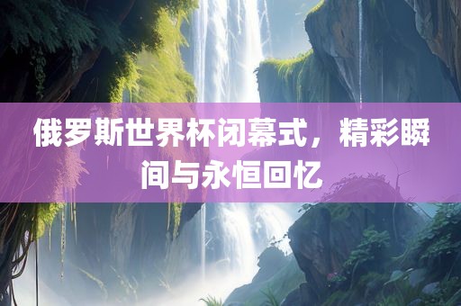 俄罗斯世界杯闭幕式，精彩瞬间与永恒回忆眉山市正发家政服务有限公司