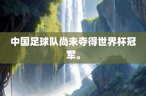 中国足球队尚未夺得世界杯冠军。眉山市正发家政服务有限公司