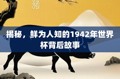 揭秘，鲜为人知的1942年世界杯背后故事眉山市正发家政服务有限公司