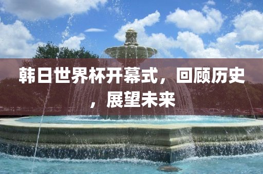 韩日世界杯开幕式，回顾历史，展望未来