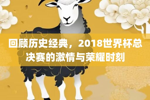回顾历史经典，2018世界杯总决赛的激情与荣耀时刻