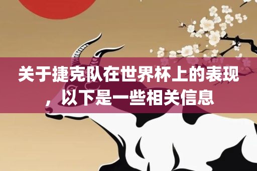 关于捷克队在世界杯上的表现，以下是一些相关信息眉山市正发家政服务有限公司
