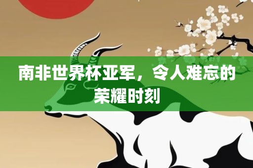 南非世界杯亚军，令人难忘的荣耀时刻