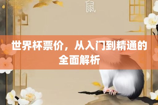 世界杯票价，从入门到精通的全面解析
