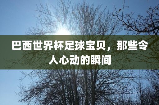 巴西世界杯足球宝贝，那些令人心动的瞬间